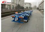 2/3 Axles Port Yard Terminal Trailer Heavy Duty Tandem Leaf Spring Or Air