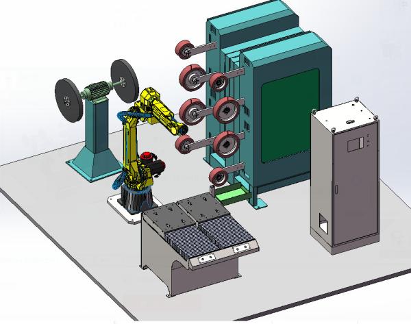 Fully Automatic Grinding And Polishing Machine For Sanitary Fittings / Brass