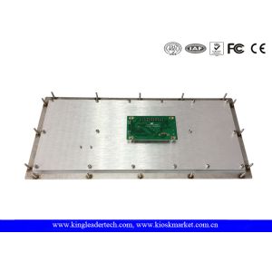 Rugged Panel Mount Stainless Steel Keyboard with 12 Function Keys , CE / FCC