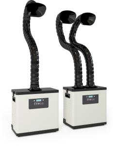 China Brushless Motor HEPA Filter Chemical Fume Extractor 200W Free Standing Ducts factory