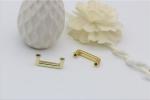 High end zinc alloy light gold 19 mm square metal arch bridge buckle with best