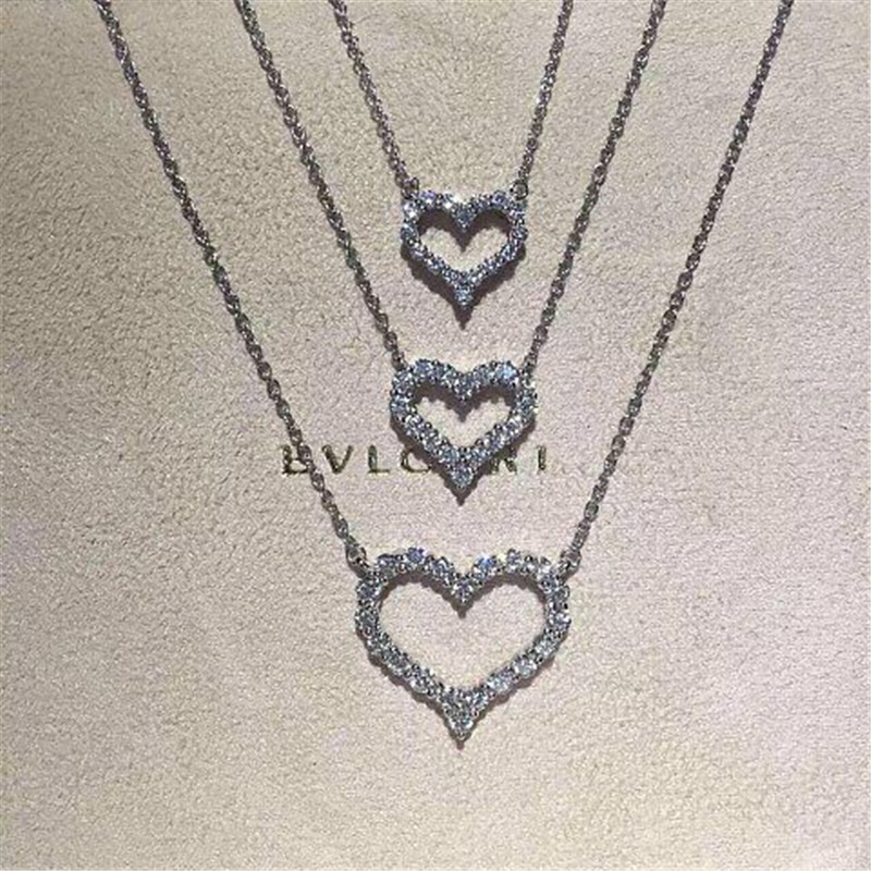18k gold white gold yellow gold rose gold diamond necklace