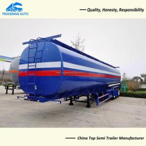 China 13 Tons Axle 40000 Liter Fuel Tanker Trailer With 4 Pcs Comdepartment factory