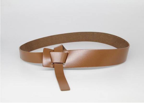 China Brown 120cm Jumpsuit Coat Women's Fashion Leather Belts factory
