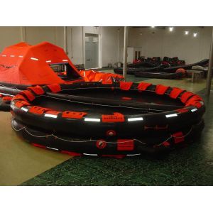 China Marine Both Side of Acanopied Reversible Open Inflatable Life Raft on sale
