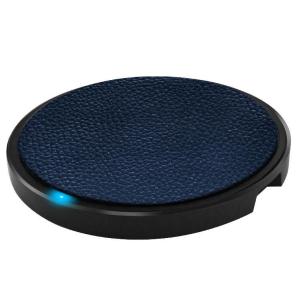 China 15W Fast Charge Max 12V 1.8A Qi Wireless Charging Pad PU Leather factory