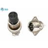 Buy cheap 5 6 7 Pin M12 Circular Connector With Square Flange Male And Female Sets from wholesalers
