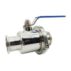 China SS304L/SS316 Sanitary Stainless Steel Non Retention Ball Valve With Clamp for Benefit factory