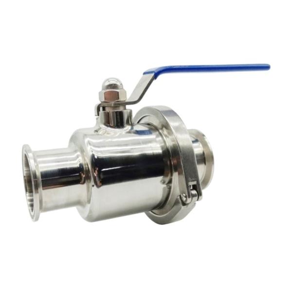 SS304L/SS316 Sanitary Stainless Steel Non Retention Ball Valve With Clamp for
