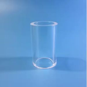 China Polished One End Closed Quartz Tube Customized High Temperature Sizes Quartz Glass Pipe Clear Quartz Pipe factory