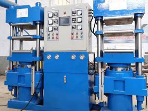 China Column Vacuum Silicone Rubber Compression Molding Press Machine factory