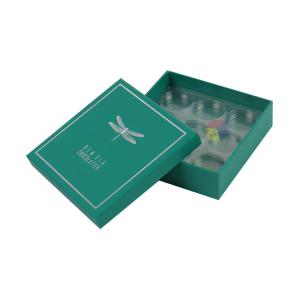 China Small Square Custom Logo Luxury Paper Cardboard Chocolate Gift Box Packaging With Plastic Tray factory