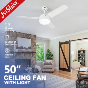 China 50 Inch 3 MDF Blade 35W 5 Speeds Remote Control Led Ceiling Fan With Light factory