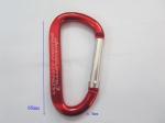 D-shaped Aluminum Alloy Climbing Carabiner for sale