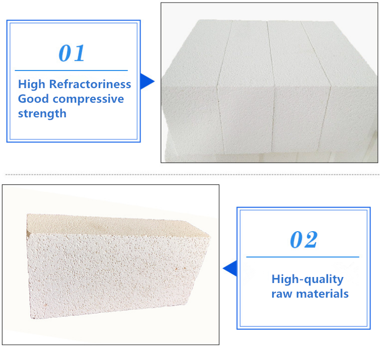 JM23/JM26/JM28/JM30/JM32 Mullite Light Weight Insulation Refractory Bricks for Benefit