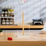 Disassembly Wire Bamboo Kitchen Paper Roll Holder Restaurant Paper Towel Holder