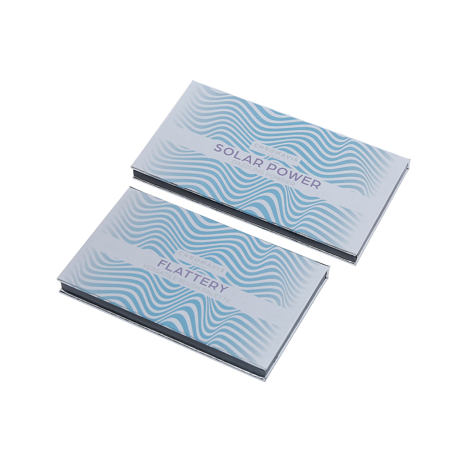 3 Position Empty Blush Palette C2S Paper With Glass Mirror