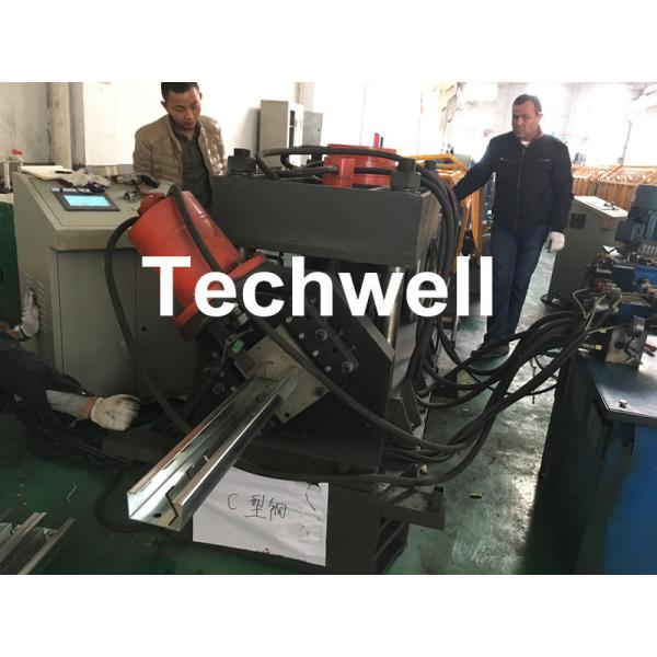 Carbon Steel , Galvanized Coil C Section / channel Roll Forming Machine With 1.5