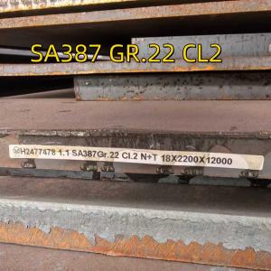 China SA387Gr22 CL2 N+T Boiler and Pressure Vessel Steel Plate 18*2200*12000MM factory