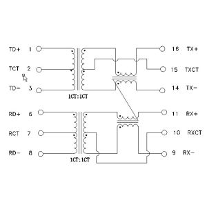 VoIP Interface Module S558-5500-25-F POE Transformer 10/100Base-T