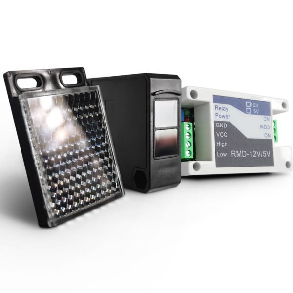 China Automatic Gate Reflective Safety Sensor Photoelectric Detector Short Circuit & Reverse Protection factory