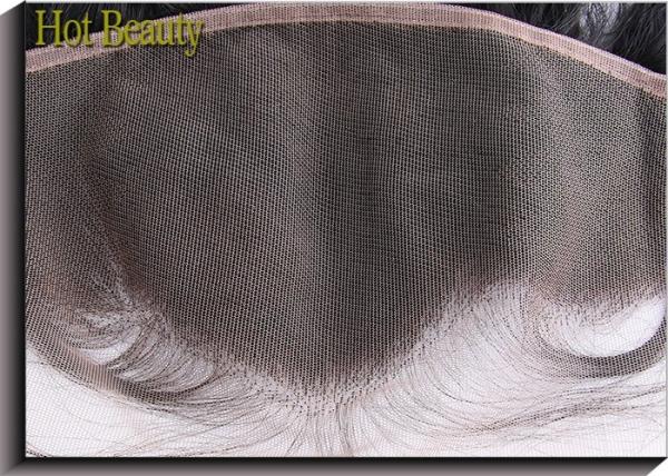 Natural Black Top Closure Straight Hair Ear to Ear Lace Frontal Human Hair
