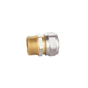 China Threaded Brass Compression Fittings PF5002 Equal Straight Union factory