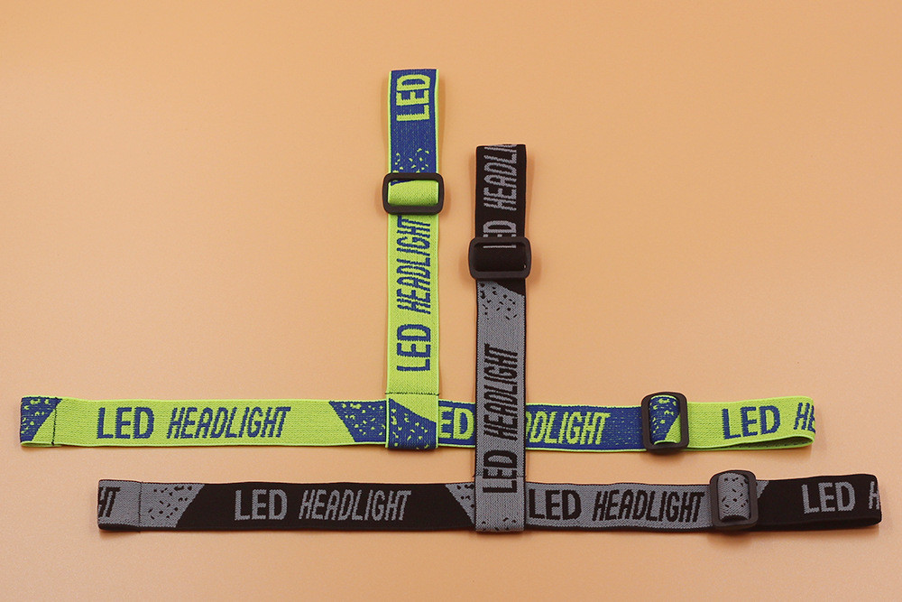 2.5cm Jacquard Elastic Ribbon And Webbing For Head Lamp Head Light And Garment Accessories