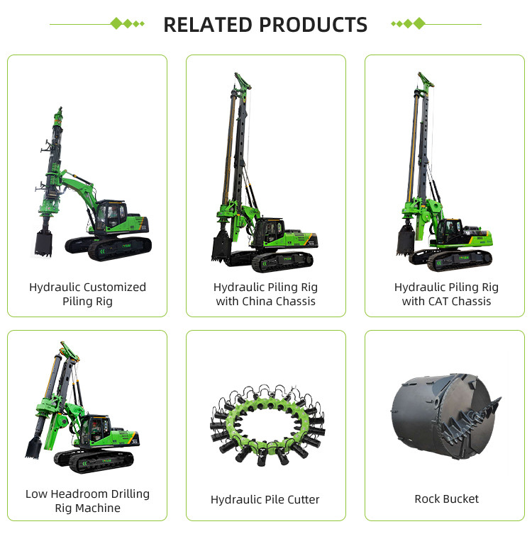 Piling Work Guaranteed KR150C Powerful Hydraulic Piling Rig with Cummins QSM11 Engine and 21 t or above Excavator Size