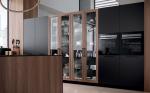 Whole Miniature Solid Wood Brown Color Kitchen Cabinets Set For Villa