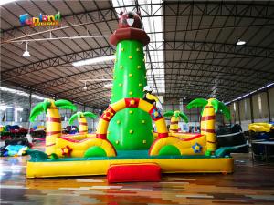 China Castle Rock Climbing Wall 10mHInflatable Sport Games factory