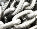 High Load Capacity Studless Anchor Chain Anti Corrosion Coating On The Surface