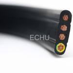 Traveling Crane Cable, Four Core Flat Traveling Cable, ECHU Flat Cable for Crane