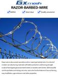 Lowest price galvanized razor concertina coils type barbed wire manufacturer