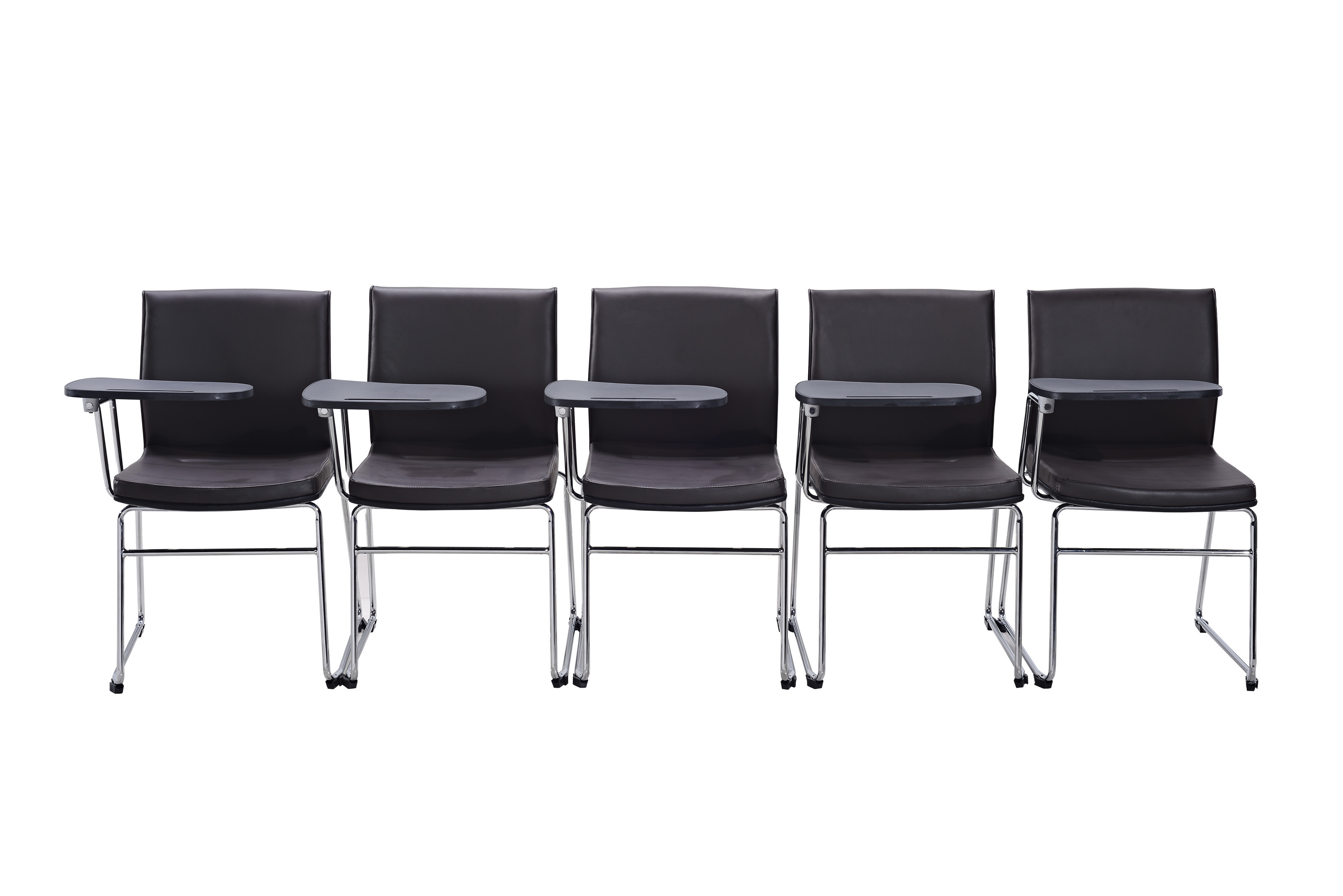 Ergonomic Leather Boardroom Chairs Stacking Conference Room Chairs