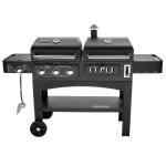Flame Safety Commercial Kitchen Equipments Dual Fuel GAS / Charcoal BBQ Outdoor