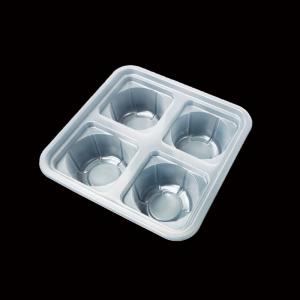 China 4 Compartment Vacuum-Formed PP Food Tray Freezer-Safe Customizable factory