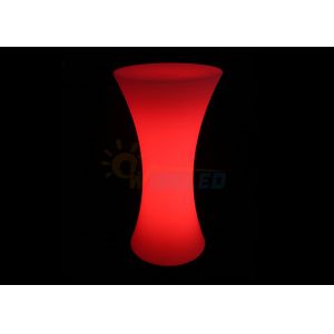 PE Plastic Unique LED Cocktail Table With Rechargeable Battery Operated