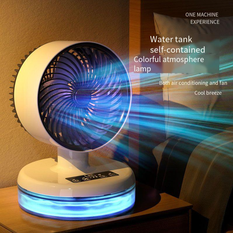 Household Mini Portable Air Conditioner with Spray Humidify and USB Water Cooling Fan