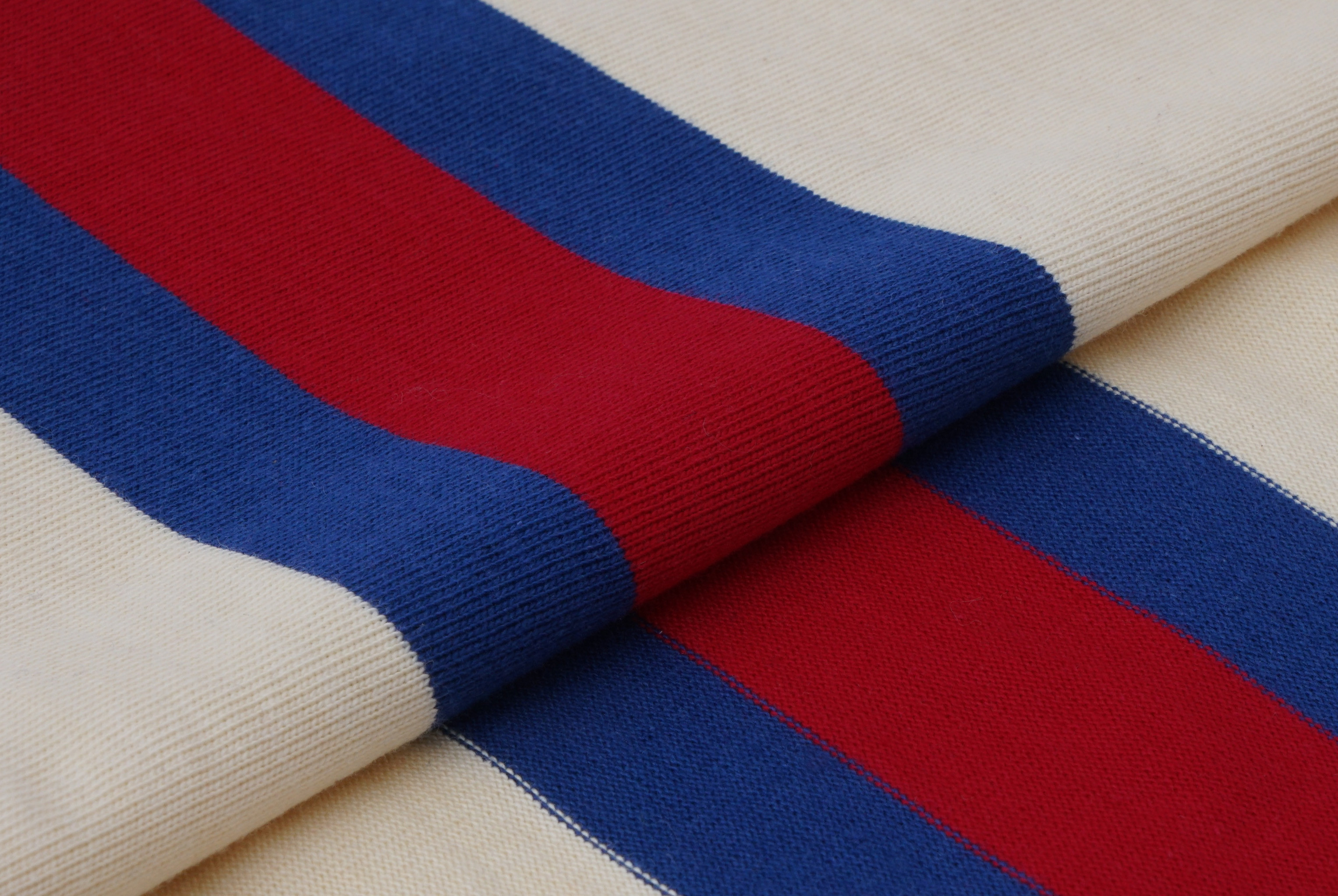 Environmentally Friendly Sustainable Sweat-Absorbing Striped Material Fabric For Casual Wear