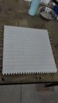 White Plastic Conveyor Belt Cold Resistant Lifting Conveyor Belt Modular