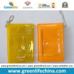 Soft PVC Plastic Card Pocket W/Custom Logo Imprinted Logo