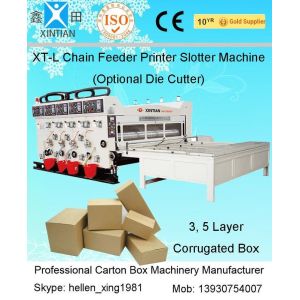 China Automatic Slotting Flexo Sticker Printer Machine With Printing Pressing Roller on sale