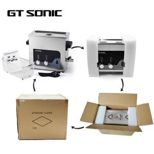 China 6L 40kHz Laboratory Ultrasonic Cleaner , Temperature Adjustable Sonic Tank 150W 30 Mins factory