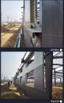 Sand Blasting Steel Frame Industrial Garage With Aluminium Glass Sliding Windows