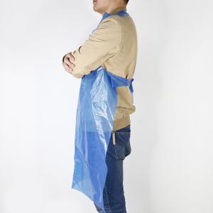 China Sleeveless Disposable LDPE Apron , Latex Free Plastic Throw Away Aprons factory