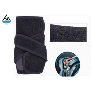 Black Compression Neoprene Ankle Wrap / Ankle Brace Support Stabilizer
