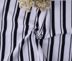 Pure Cotton Striped Knit Fabric 175cm 185gsm Soft Sweatshirt Cloth