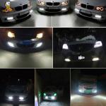 Waterproof Driving Headlight Lamp White Yellow DRL LED Daytime Running Lights