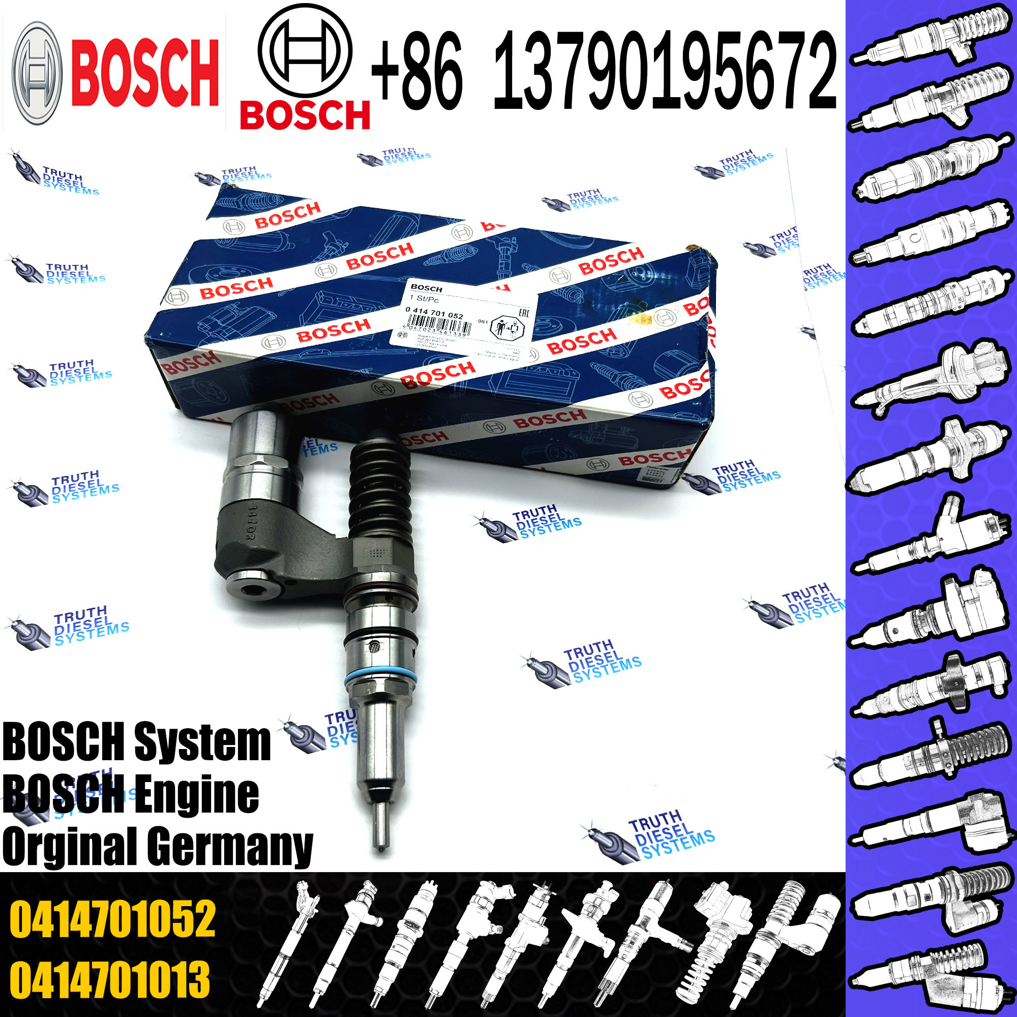 Diesel Fuel Injection Pump Unit Injector System Nozzle 0414701052